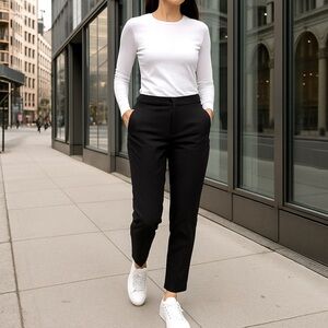 Lululemon On the Move Pants Black Ankle Trousers Size 2